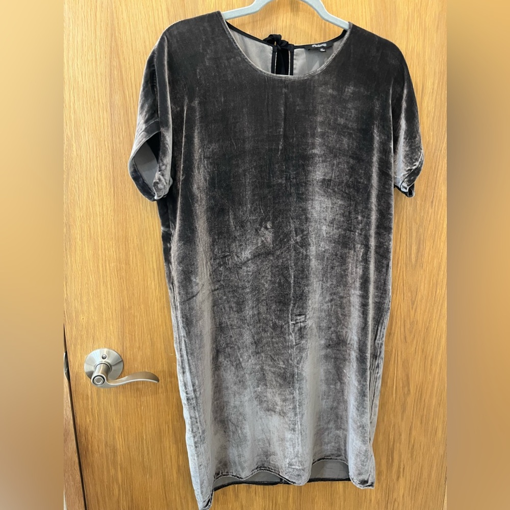 Velvet shift dress